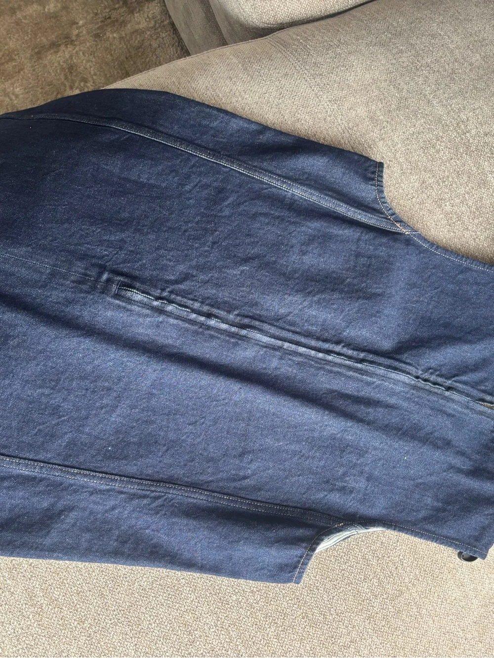 NWOT J. Crew Dark Denim Shift Dress with Patch Pockets